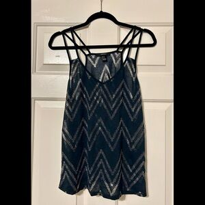 Forever 21 Zig Zag Tank Top ASO Katherine Pierce